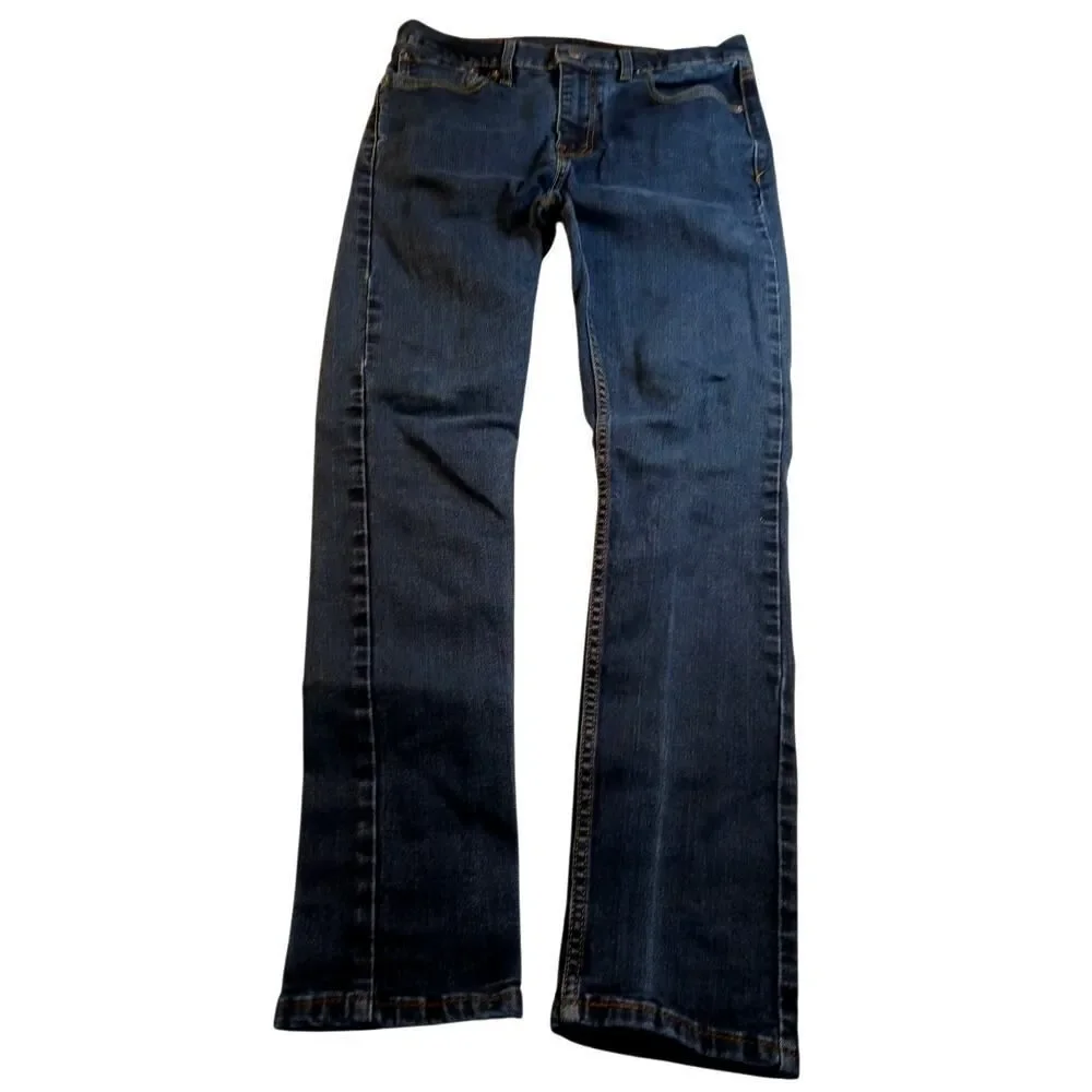 LEVI STRAUSS 510 Men's Classic Dark Blue Straight Leg Jeans - Size: 31x32